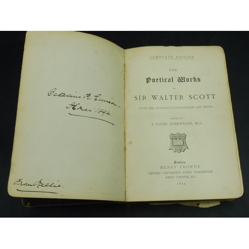 7 - The Poetical Works of Sir Walter Scott dating 1894