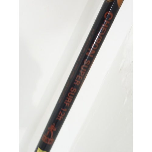 174 - DAM Chevron Super Surf 2 12ft Two Piece Rod in Case