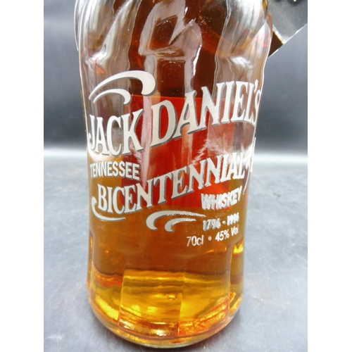 377 - Bicentennial 1796-1996 Jack Daniels Whiskey 70cl  (Bottling Number B 570490)