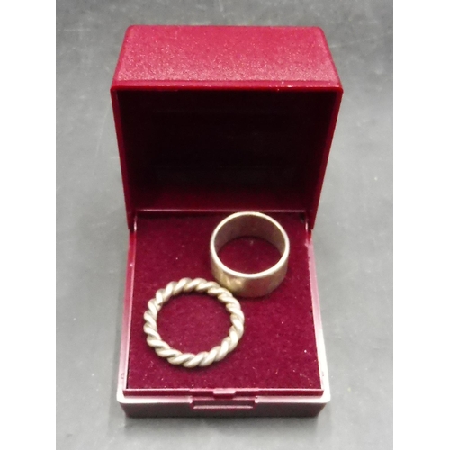 382 - Two Silver Rings (Size's I & K) Complete with Box