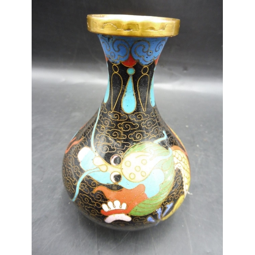 388 - A Mid Century Chinese Cloisonne Vase (4