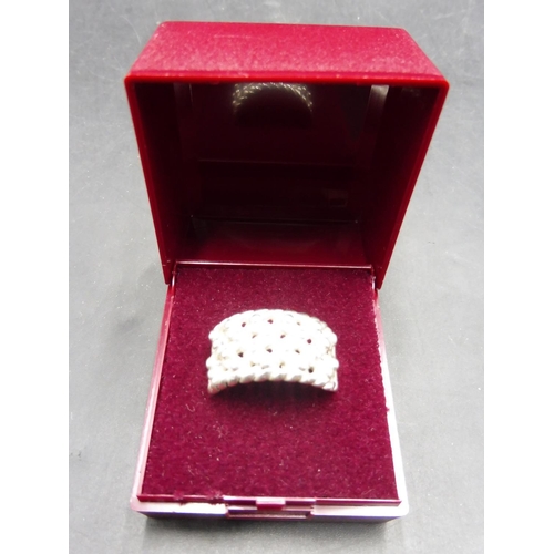 411 - Hallmarked Birmingham Silver 925 Ring (Size V) Complete with Presentation Box