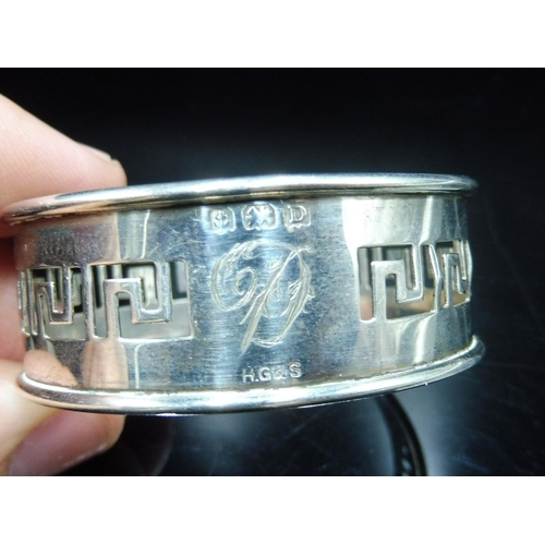 438 - Hallmarked Birmingham Silver Napkin Ring