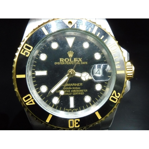 453 - Rolex Oyster Submariner (Unauthenticated / Presumed Replica) Working When Tested