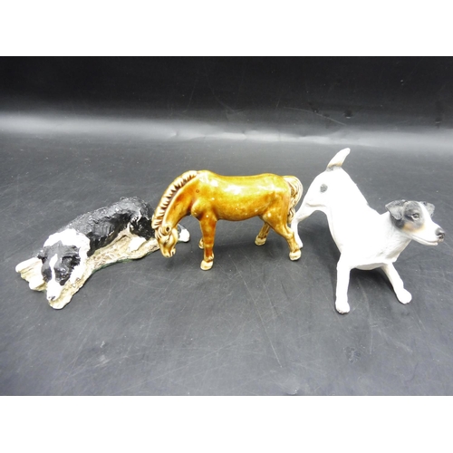 483 - Selection of Animal Figures including Wade Ceramic Horse