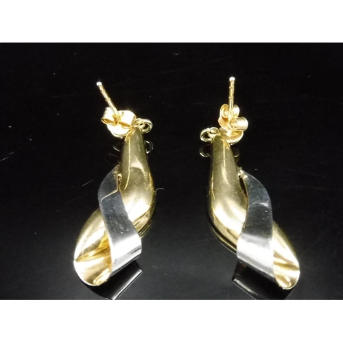 488 - Pair of Hallmarked Birmingham 375 Earrings Complete with Presentation Box