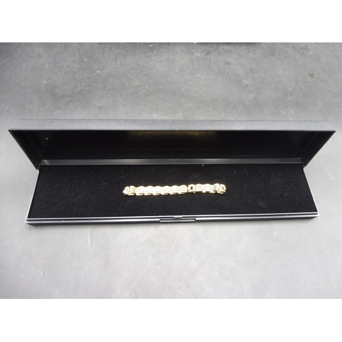 491 - Hallmarked Gold 375 Bracelet Complete with Presentation Case