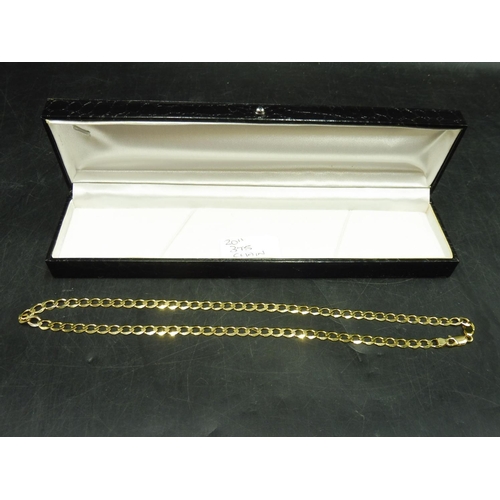 511 - Gold 375 Curb Link Chain (20