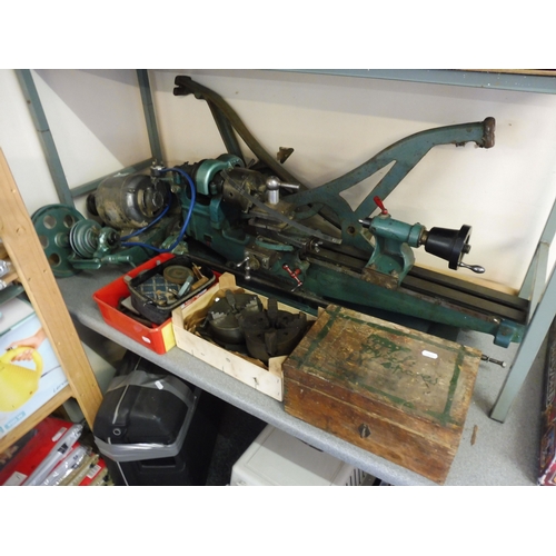 220 - Vintage myford Hobby Lathe comeplete with tool tray, original cast iron stands (rare) Quarter Horse ... 