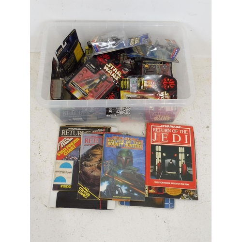 241 - Large collection of Star Wars Items to include Figures in Original Packing, Plaster mould set, Ephem... 