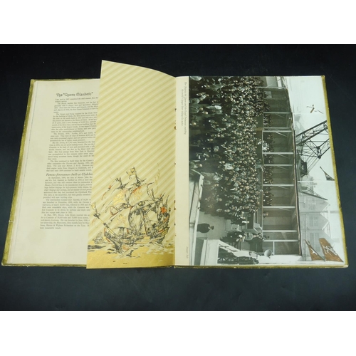 58 - Queen Elizabeth Book depicting the launch of the Queen Elizabeth Ship Dating Tuesday 27 September 19... 