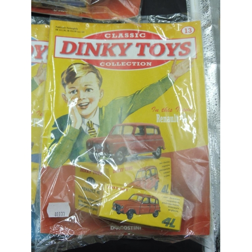 66 - Eleven Issues of Classic Dinky Toys Collection including Magazines and Boxed Vehicles  (Issues 1,2,3... 