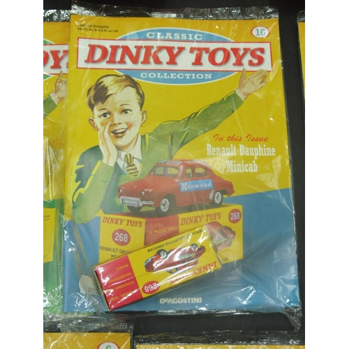 66 - Eleven Issues of Classic Dinky Toys Collection including Magazines and Boxed Vehicles  (Issues 1,2,3... 