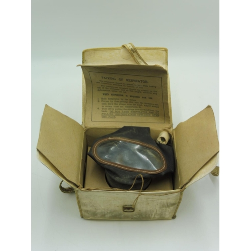 75 - WW2 Civilian Gas Mask Complete with Original Box and Instructions