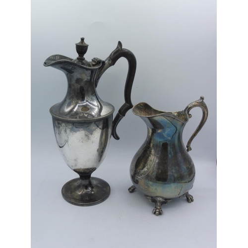 76 - Walker & Hall 19th Century Silver Plated Coffee Pot and Milk Jug