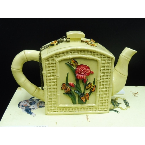 88 - Two Collectable Shudehill Tea Pots with Storage Boxes both 2.5