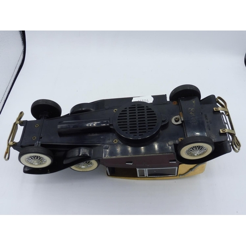 89 - Vintage Tin Plate Model Car with Built in Radio (11