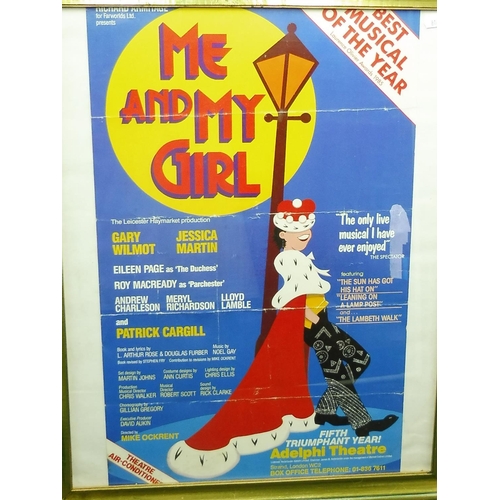 116 - Framed Original Me and My Girl 1985 Theatre Poster (22