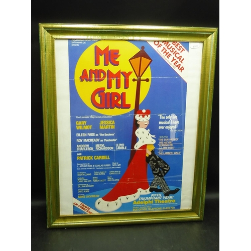 116 - Framed Original Me and My Girl 1985 Theatre Poster (22