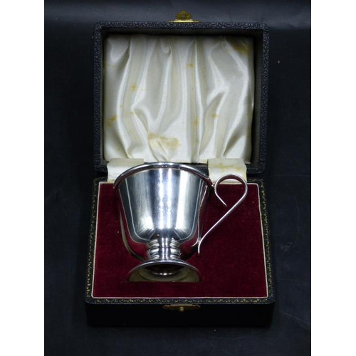 509 - Silver plated Cup in case