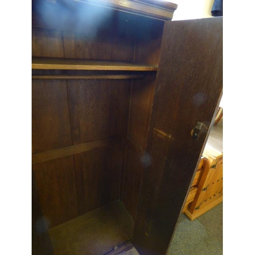 617 - Vintage  Jacobean/Tudor Oak Wardrobe 70