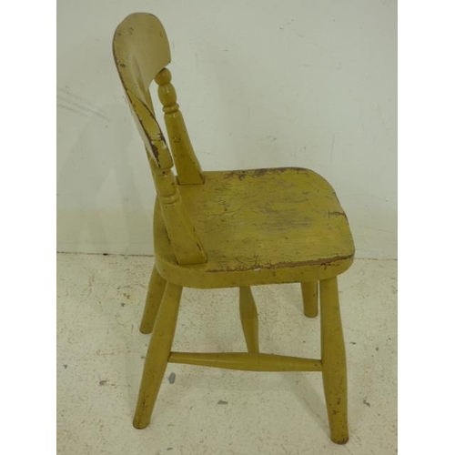 705 - Vintage Oak Childrens Chair 61