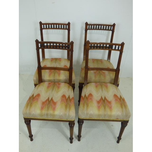 717 - Four Vintage Oak Dinning Chairs