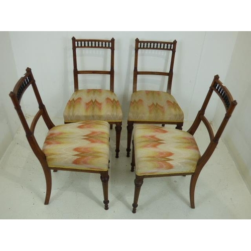 717 - Four Vintage Oak Dinning Chairs