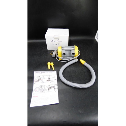 633 - Boxed Airbed Electric Air Bed Pump