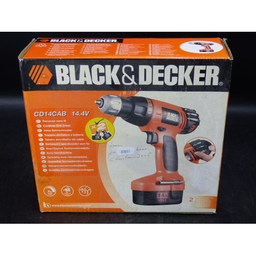 634 - A Boxed Sealed Black and Decker Cordless Drill