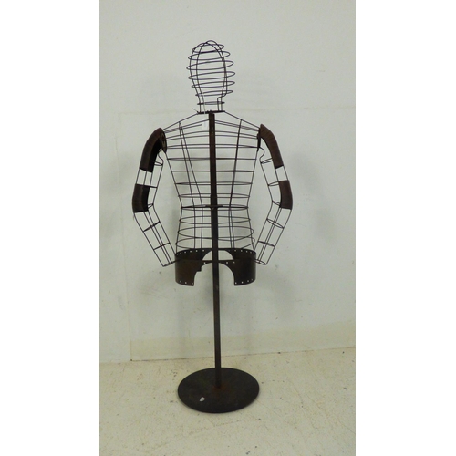 751 - Metal male Manikin with Articulated Arms (4ft 9