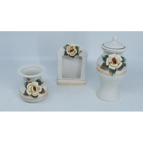 688 - Two Decerative Vases Plus Matching Photo Frame all Boxed