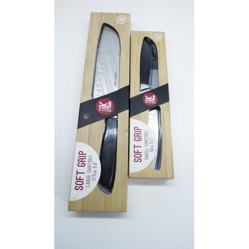 726 - Two Boxed New Sambonet Santoku Boxed Kitchen Knive's 17.5cm and 13cm