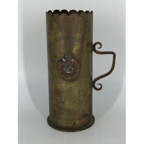 67 - Trench Art from 182nd Tunnelling Company dating from July 1st 1916 complete with History