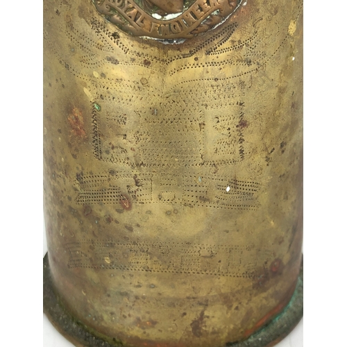 67 - Trench Art from 182nd Tunnelling Company dating from July 1st 1916 complete with History