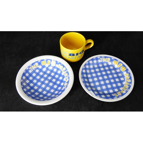 117 - The Big Breakfast 3 Piece Tableware Set