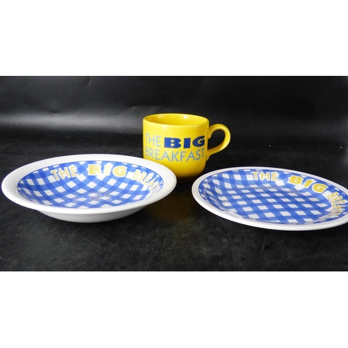 117 - The Big Breakfast 3 Piece Tableware Set