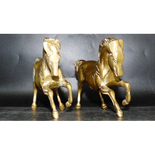 20 - Two Brass Horses (8