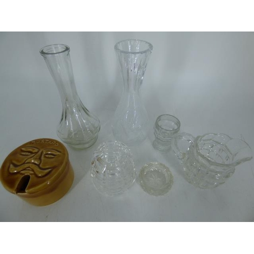 55 - Selection including Bud Vases, Salt's, Mustard Pot and More