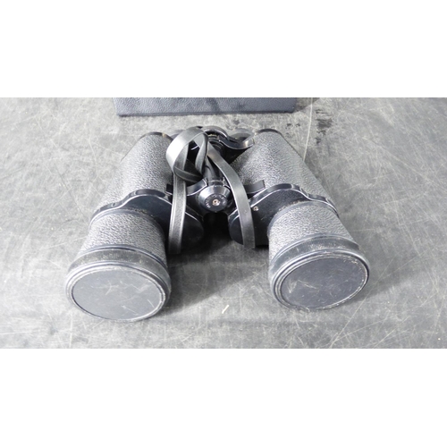 132 - Pair of Hanimex 12 x 50 Binoculars with Case