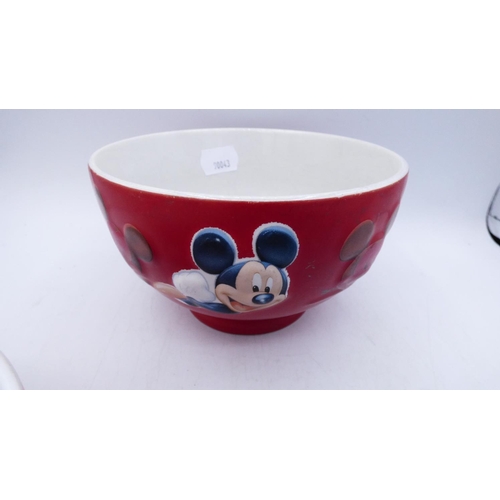 75 - Three Vintage Cartoon Themed Breakfast Bowls