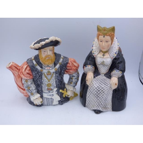 80 - A Leonardo King Henry VIII Teapot and Queen Milk Jug