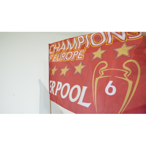 152 - Two Liverpool FC Champions of Europe Flags