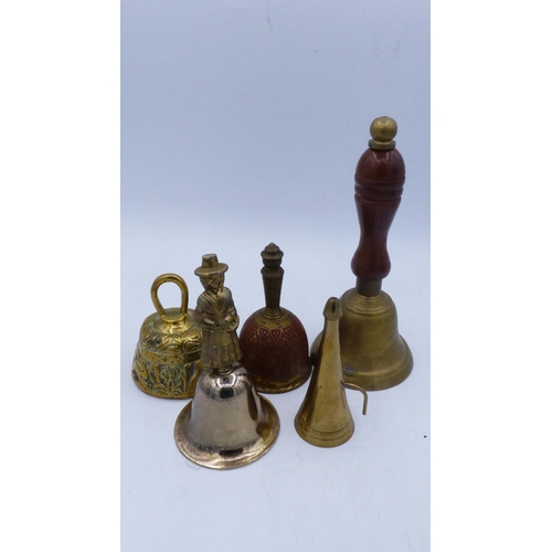 87 - Selection of 4 Bells and Candle Sniffer