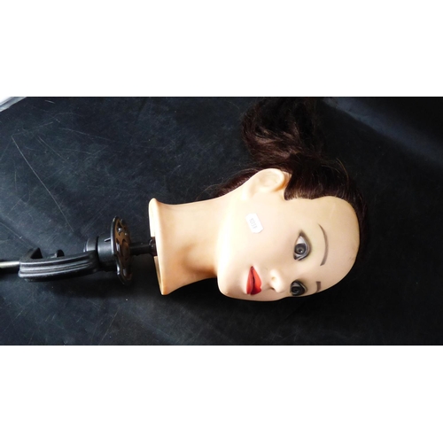 156 - Hair dresser Practice head with Clamp