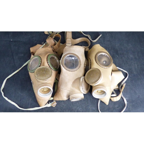 160 - Three Polish Gas Masks