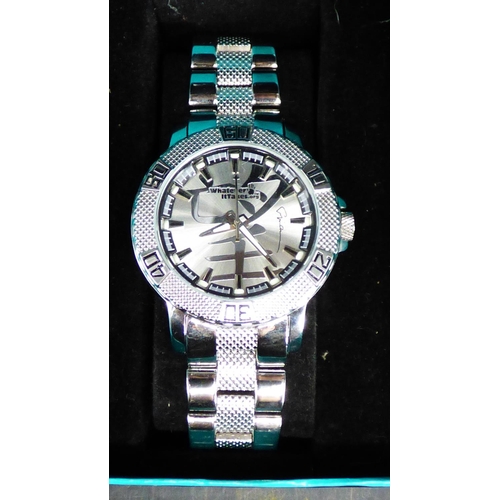 362 - Boxed Whatever it Takes Silver Dial Watch with receipt