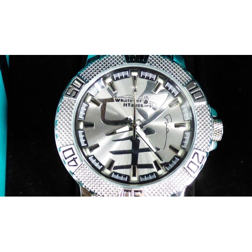 362 - Boxed Whatever it Takes Silver Dial Watch with receipt