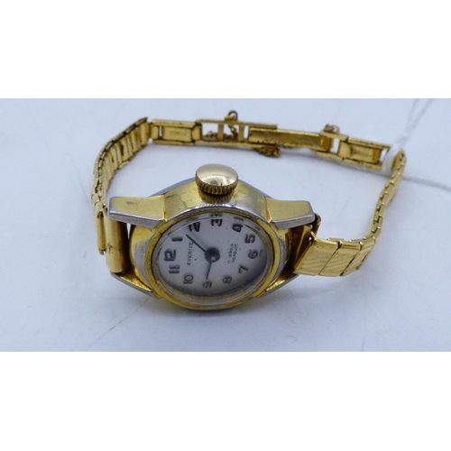 370 - Two Vintage 17 Jewel Everite Ladies Watches and Perfex 17 Jewel Incabloc