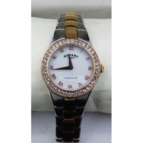 383 - Boxed Ladies Rotary watch with Mother of Pearl Face